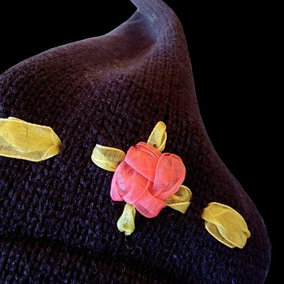 Vintage 90s Y2K Jack B Quick Sequined Beaded Novelty Owl Cardigan Sweater Top - Picture 5 of 16